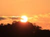 Pac Man sun eating a cloud