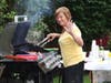 Laurie at the grill