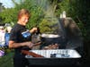 Laurie is chillin' and grillin'.