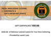 Thanks to Laurie's 9:09 of Wakefield for the gift certificate