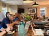 Scene from a 2022 meeting at Laurie's 9:09