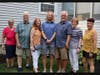 Scholarship winner with family and Lodge officers.