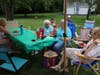 Beautiful backyard meeting