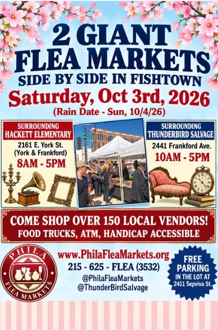 Mega Flea Market at Hackett Elemen. School and Thunderbird Salvage 2 giant Flea Markets Side by Side