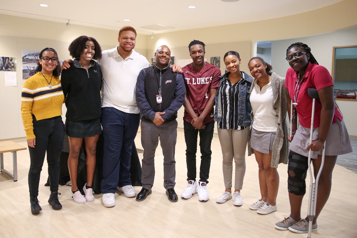 Members of St. Luke's Black Student Union who spearheaded the petition.