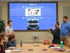 St. Luke's Raven Sead '20 presenting to mentors and class.
