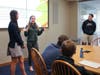 St. Luke's Ally Riley '20 presenting to mentors and class.