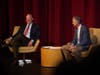 Ari Fleischer and St. Luke's Head of School Mark Davis during a Political Discord & Civil Discourse assembly