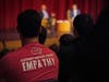 St. Luke's students at Political Discord & Civil Discourse assembly