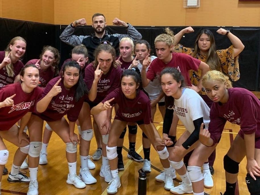 St. Luke's Varsity Volleyball during preseason