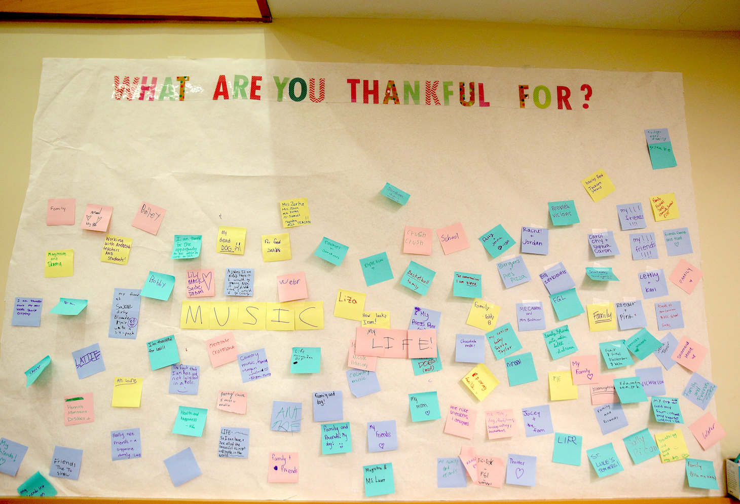 St. Luke's 8th Grade Gratitude Poster