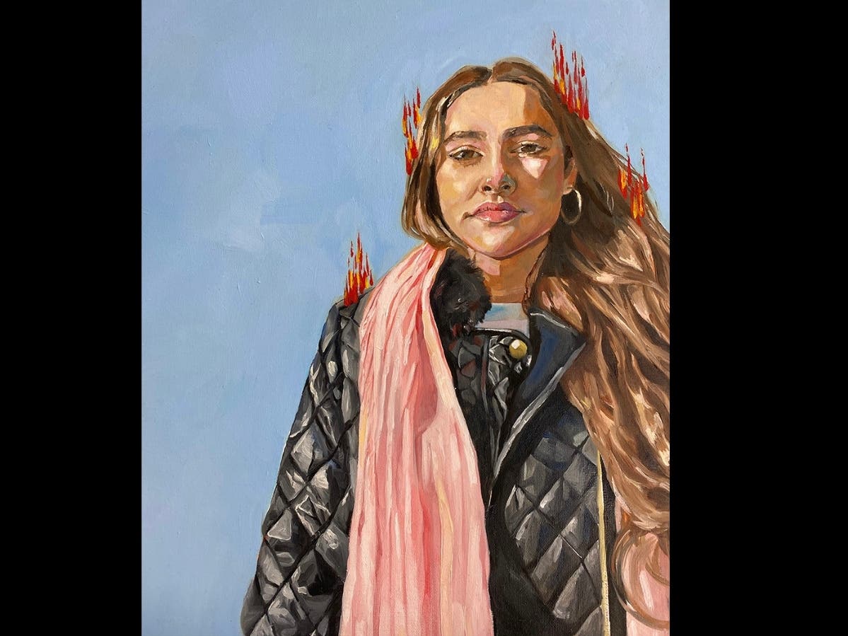 "Hanna" a painting from St. Luke's School student, Moli Ma.