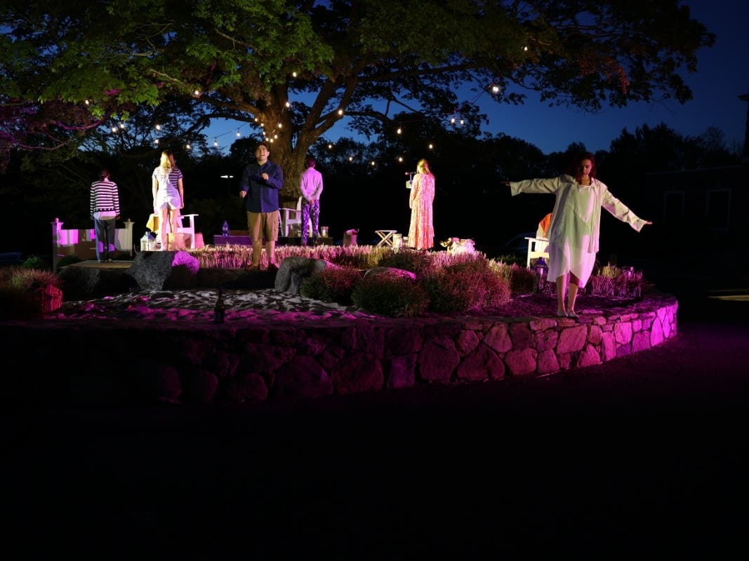 St. Luke’s Theater Company performed To Gillian on Her 37th Birthday outside on the school’s campus. 