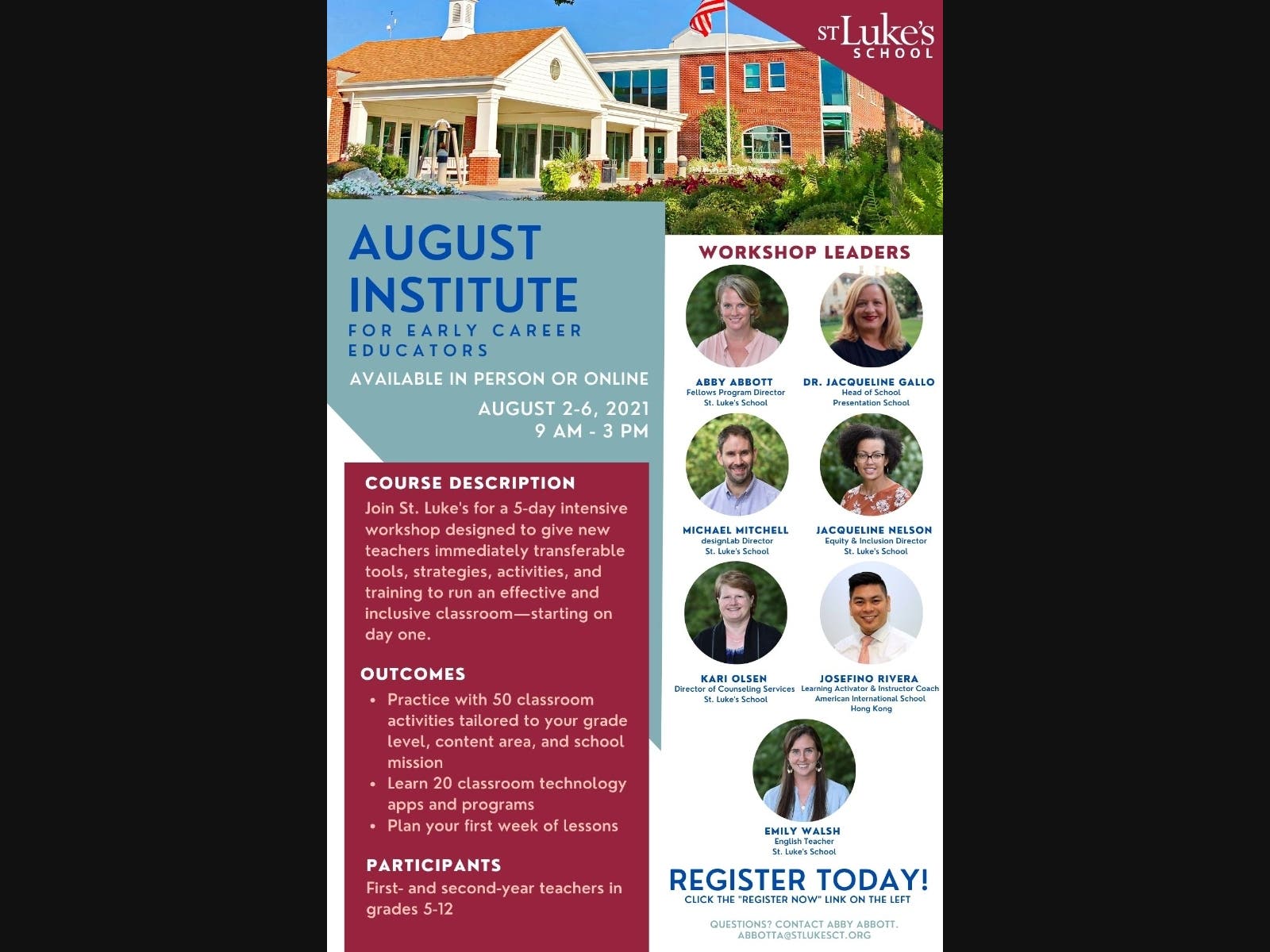 August Institute Flyer