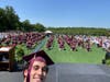 Skyler Wilkes of New Canaan captures a selfie with his classmates at St. Luke’s 92nd Commencement Ceremony on June 5, 2021. 