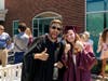 Charlotte Gold of Stamford gives a thumbs up with teacher Rob Salandra.