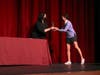 St. Luke's Head of Upper School Liz Perry presents St. Luke's Saluditorian Elyse Kim '21, both from Greenwich, with the Senior Loyalty Cup during the school's awards ceremony.