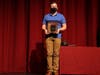 St. Luke's Doron Loewenberg '21 of Stamford receives the William K. VonFabrice Award at the Upper School Awards Ceremony.