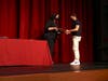 Eddy Boris '21, Ridgefield teen attending St. Luke's School, receives the Richard M. Whitcomb Character Award during the school's awards ceremony.