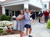 Head of Middle School Amber Berry and Middle School student Kiara Copeland ‘26 of Norwalk, show off their matching style!