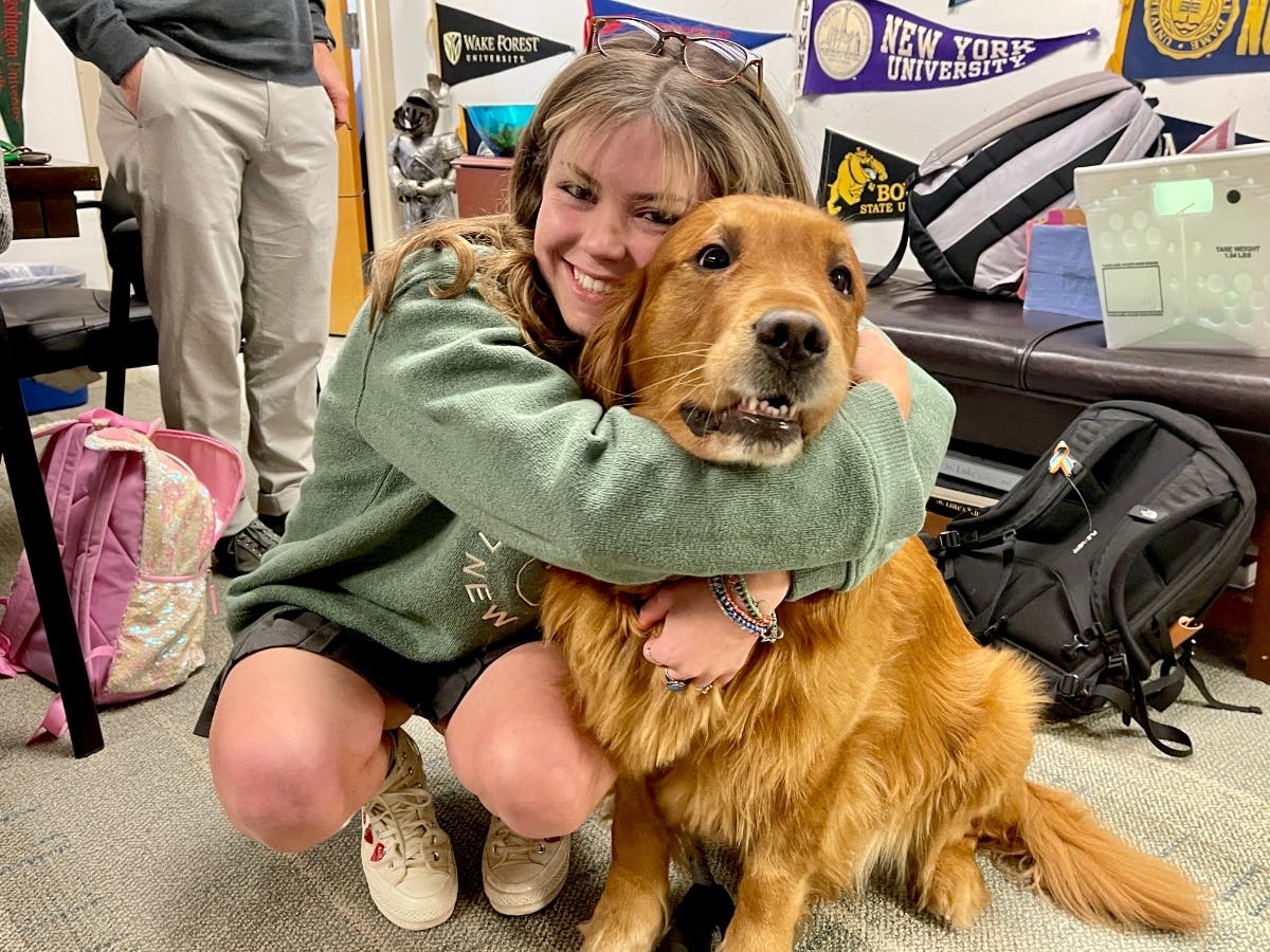  St. Luke's Senior Sarah Kate Alford with Hefty