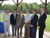 L to R: Deputy Secretary for Conservation and Technical Services at DCNR Lauren Imgrund, Bucks County Commissioner Rob Loughery, Secretary Patrick McDonnell of Pennsylvania DEP, Heritage Conservancy President Jeff Marshall, Regional Administrator of EPA R