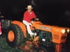 Carmen on his tractor