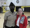 Richards Cadet Osasumwen Okungbowa and Swallow Cliff chapter Treasurer Audra Gray