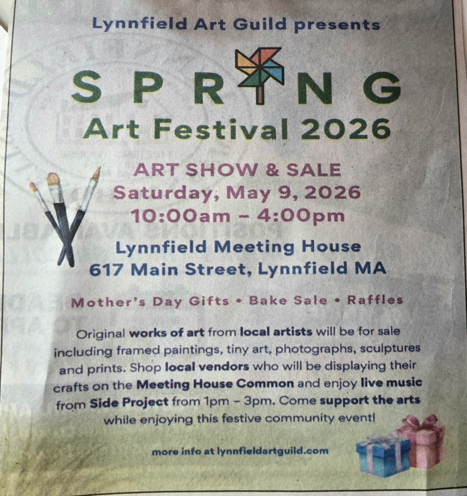 Lynnfield Art Guild SPRING ARTS FESTIVAL 2026