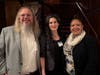 John Bradica (left) and Wendy Pichardo (right), both of Advocate Sponsor Middlesex Savings Bank with Laura Wise, (center) Manager of Fund Development for VNA Care
