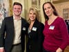 From left, Evan Rapa, Worcester Community Cabinet Member Liisa Holm, and Dena McDonough, all from Presenting Sponsor Marsh McLennan Agency.