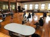 Rotarians sat more than 6 feet apart at the meeting as Service Project Chair Judy Gordon explained the day's event