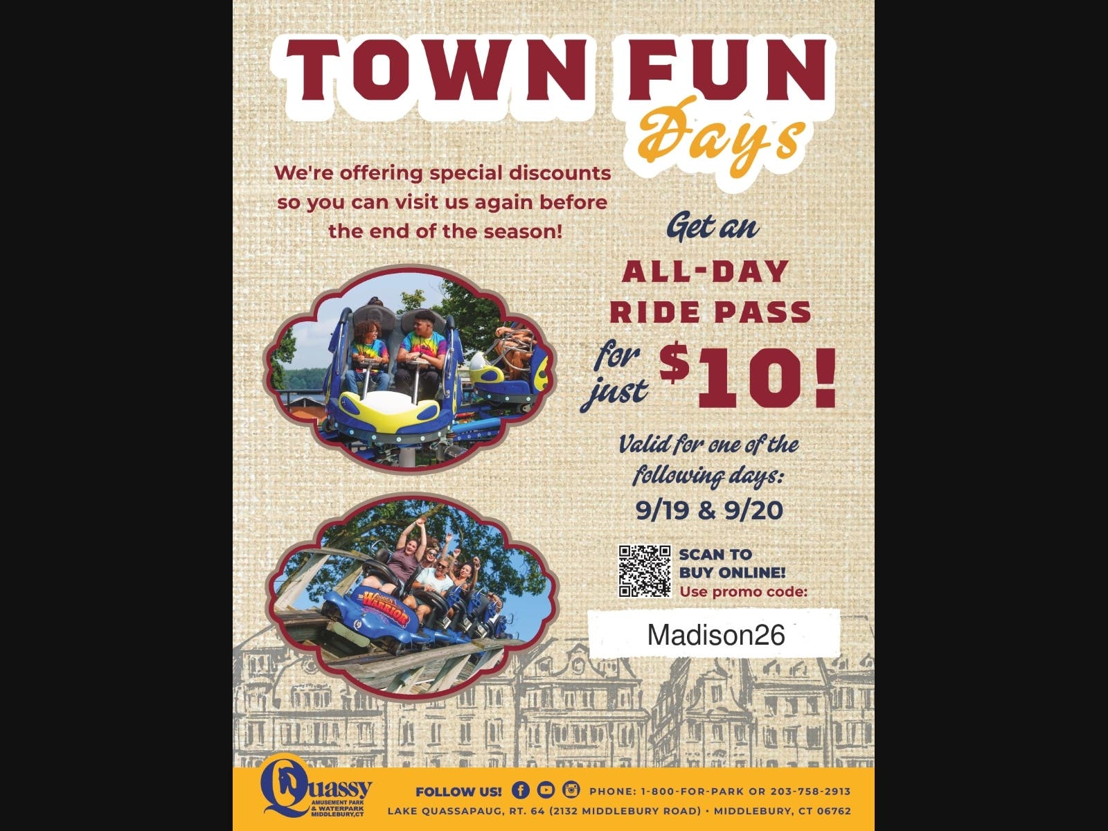 Quassy Town Day 2026 Flyer
