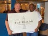 Owners, Johnny Ray and Chef Edgar Alleyne during the build out of The Beacon Restaurant and Bar in 2020. 