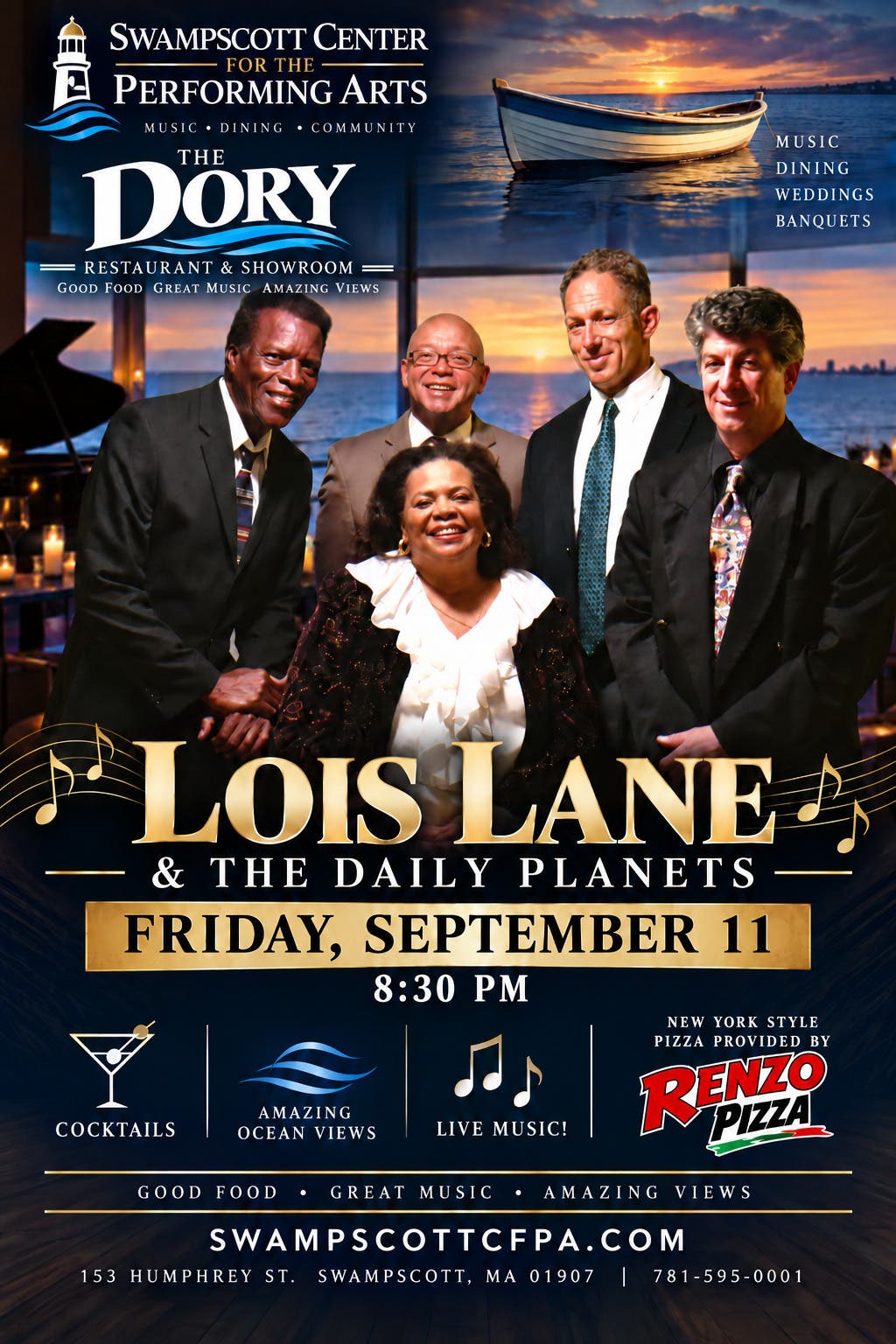 Lois Lane and The Daily Planets Live at The Dory Showroom in Swampscott