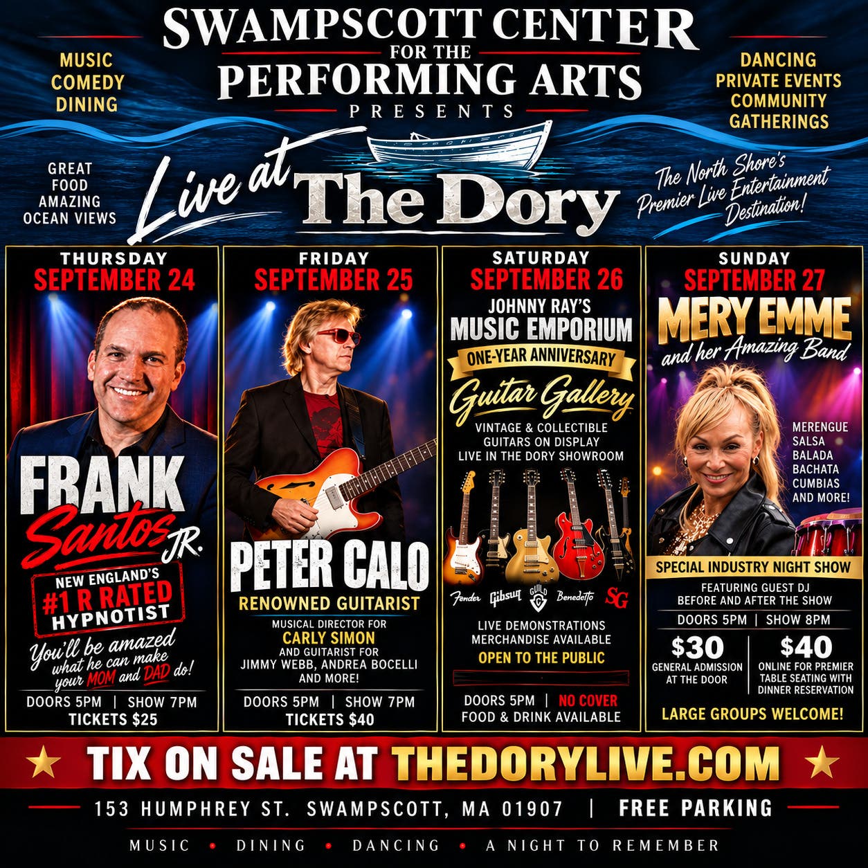 The Dory Live Turns Up the Energy With a Full Weekend of Live Entertainment