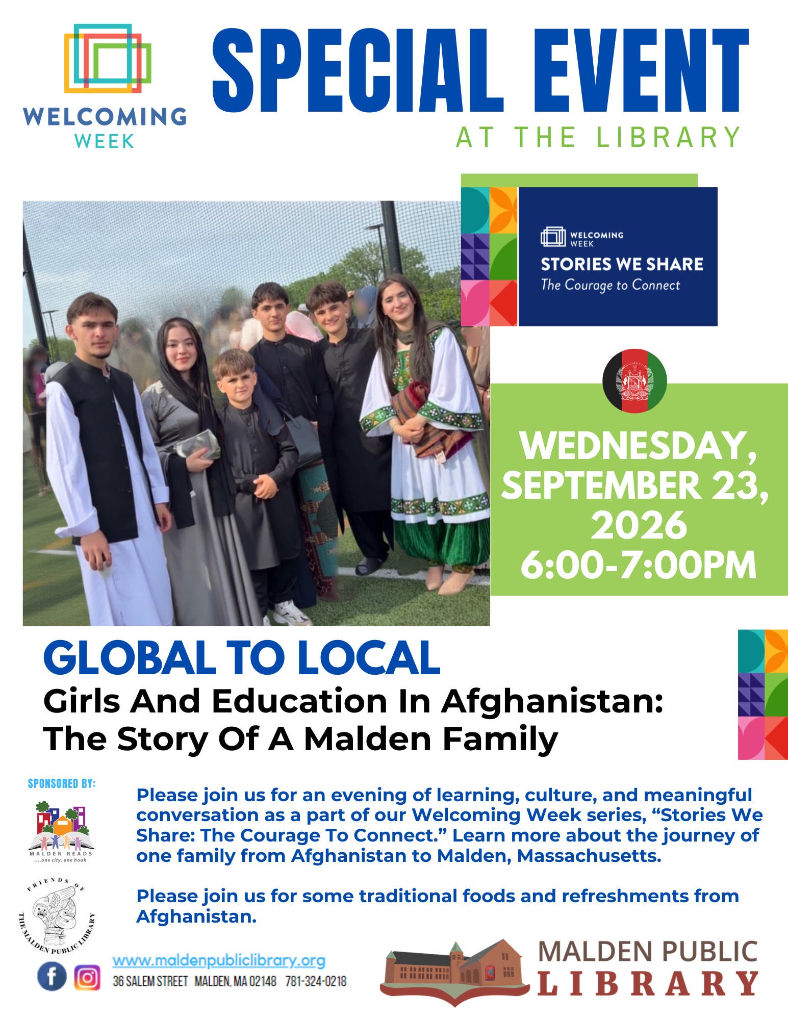 Global To Local: Girls And Education In Afghanistan: The Story Of A Malden Family