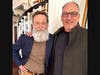 The two emcees for the storytelling event, both members of St. Stephen’s: Michael Altopp (left) and Peter Bachmann, who himself is an inveterate storyteller. 