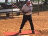 Mike Hines, rejects low pitch during action at Thursday's December,9, 2021 game North Shore Park, St Petersburg. 