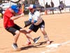 Third base action in 2021. City Hall Stars captured the Trophy with a final inning rally that resulted in a 23-14 victory.