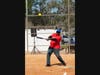 Mayor Welch lines a single over second base in the fifth inning of the Annual Mayor's Game at North Shore Park in St Petersburg February 12, 2022