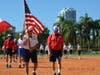 Opening game ceremonies beginat 9:30 AM, with a colorful flag presentation, accompanied by "Star-Spangled Banner" and "Oh! Canada". Businesses, churches, and family reunion gatherings are encouragedto involve the Kids and Kubs in their fundraising efforts
