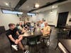 I didn’t know what to expect at Rolling Oats Market, a locally owned natural food grocer.  Social at Rolling Oats, where he met a handful of Rotarians from both our Sunrise and Impact Clubs.