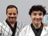 Master Waldron and new black belt Noah Osterloh