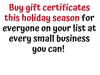 How to help small businesses.