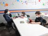 Students doing homework