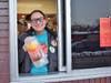 Teacher Amarillys Vazquez works the Drive-Thru
