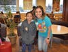 Student Viviana Salas was happy to see teacher Erika Hernandez at McTeacher's Night