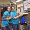 Teachers Lisa McMorris and Amanda Boscaljon Bake Apple Pies for McTeacher's Night