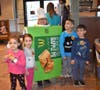 Students Tayssir and Yasmin Sheikha, and Lucas and Mimi Melkonian are very happy to see retired administrator Eva Perelg